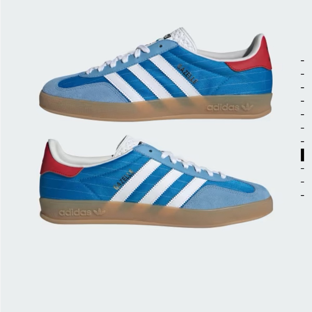 Adidas Men's Blue and White Shoes